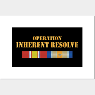 Opn Inherent Resolve (OIR) SVC Bar  w Txt X 300 Posters and Art